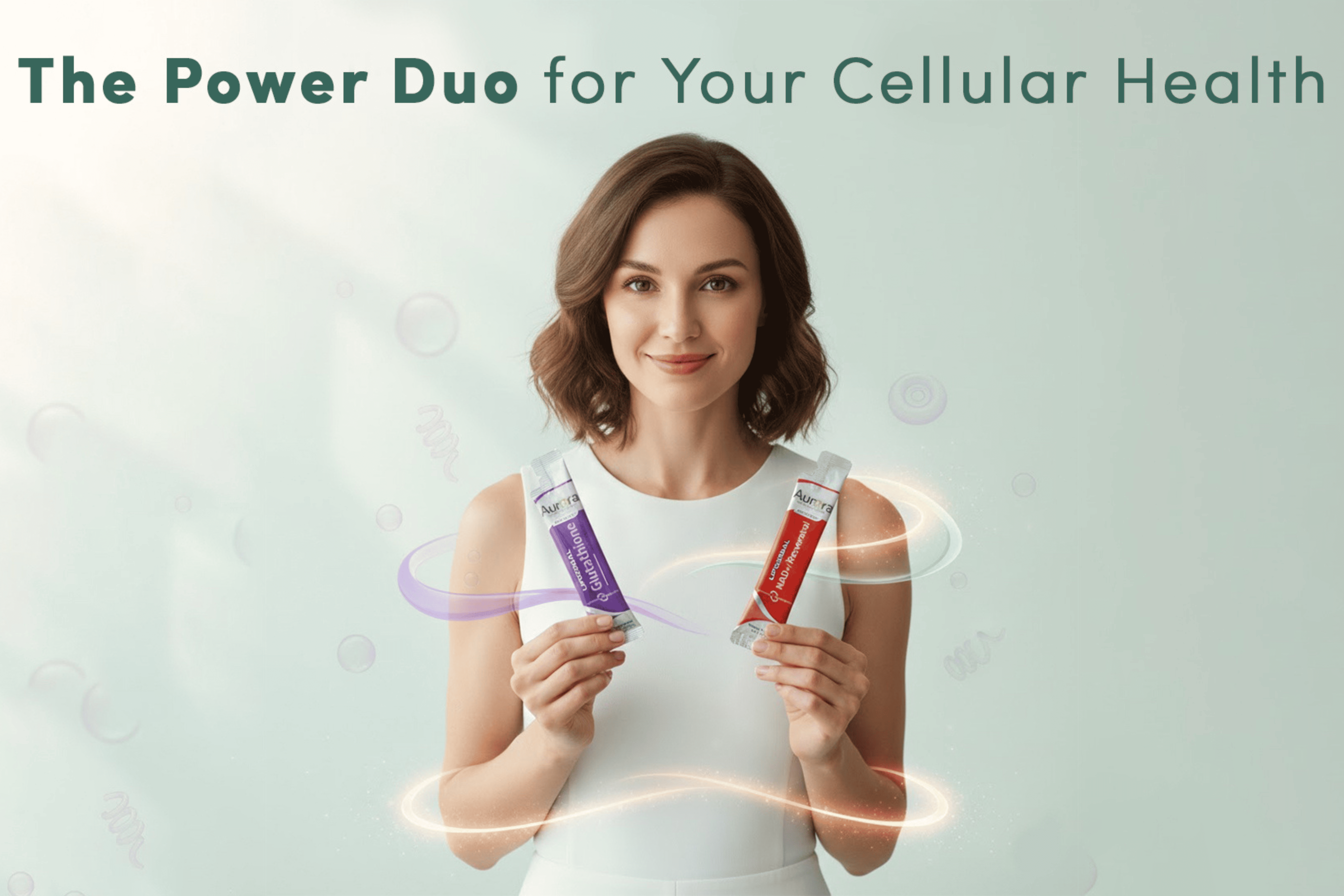 difference between nad and glutathione Glow & Renew Duo: NAD+ & Glutathione by PatchAid main image 1