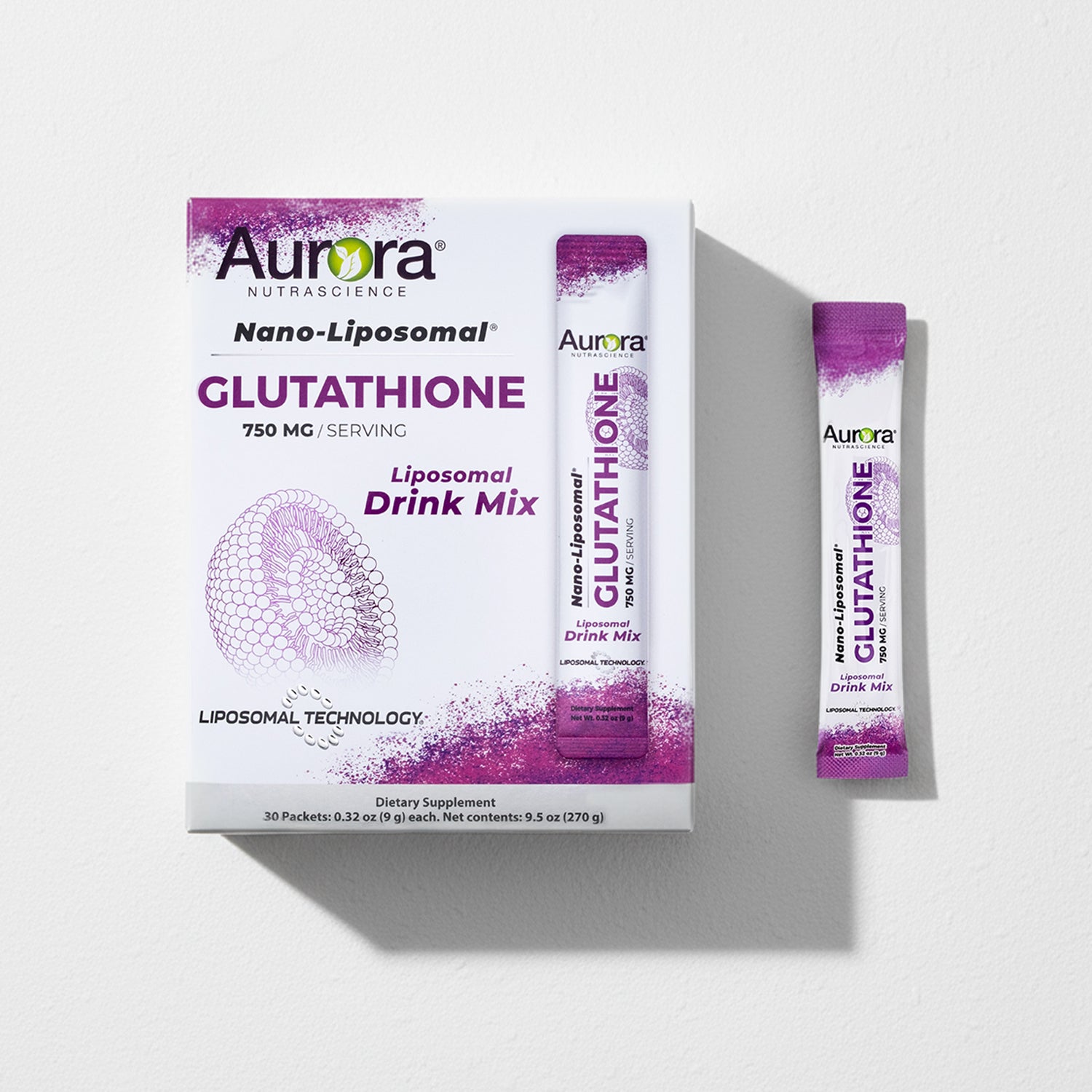 750 mg Liposomal Glutathione Drink Mix Aurora Nutrascience 750 mg Liposomal Glutathione Drink Mix Aurora Nutrascience