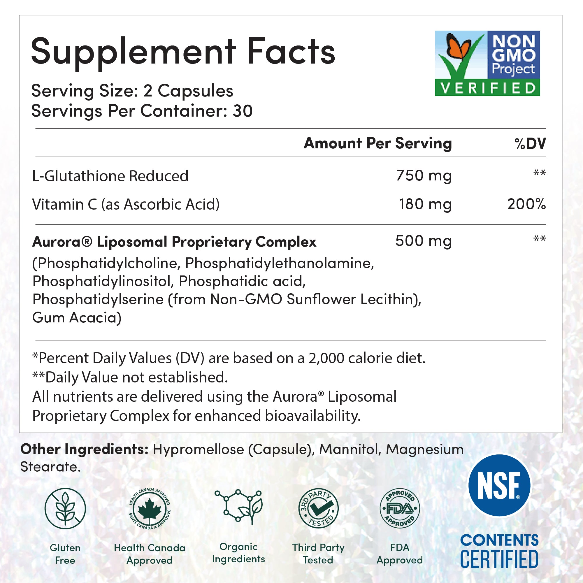 liposomal glutathione bioavailability percentage Liposomal Glutathione Capsules – Aurora
